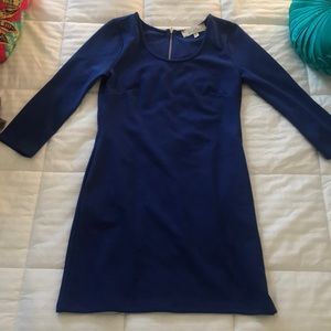 Blue 3/4 sleeve dress